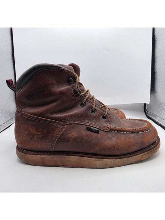 Red Wing Traction Tred 6-inch Mens Size 9.5 Brown Waterproof Boots Work Wear main image 13